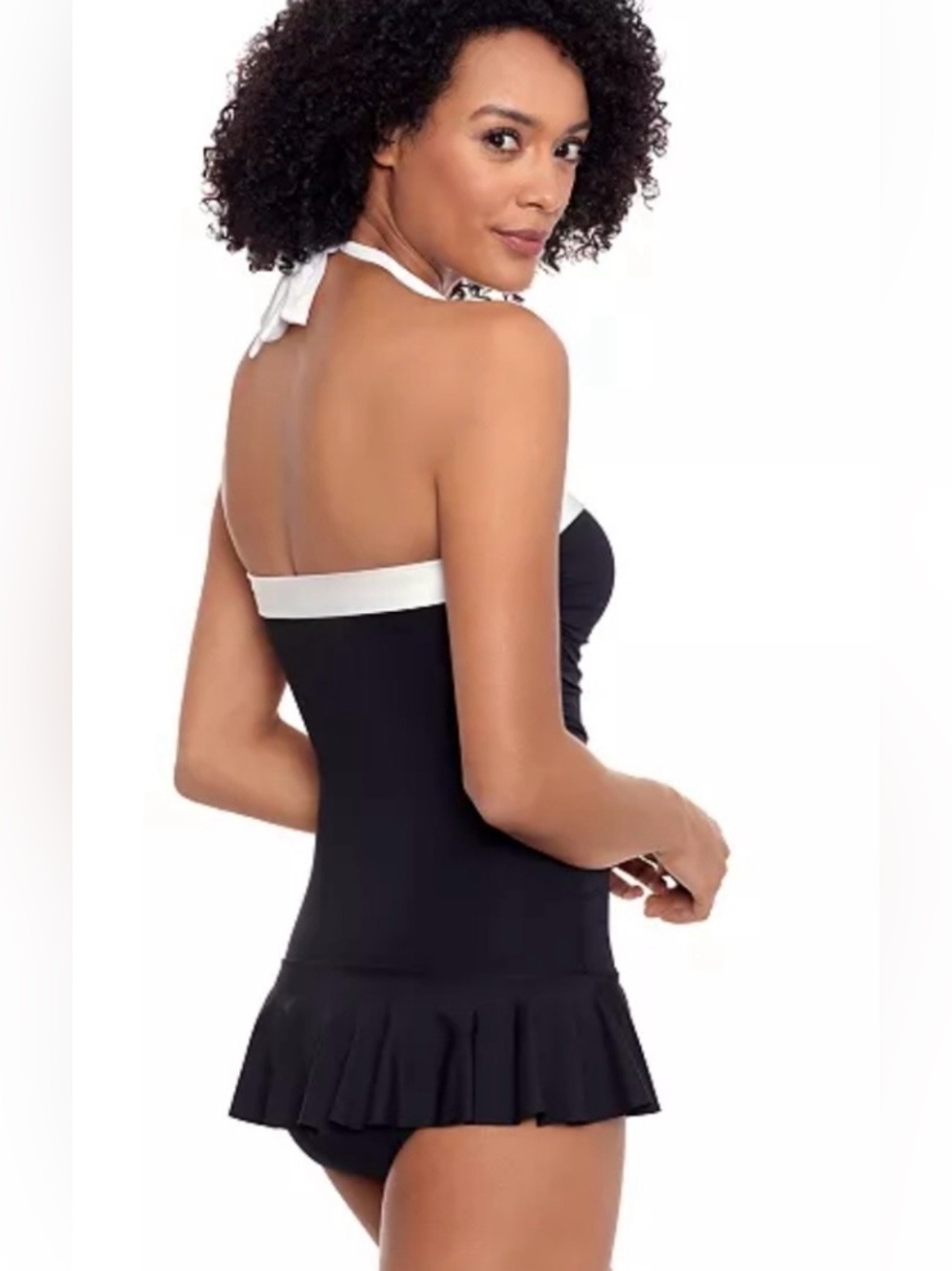 Ralph Lauren Bel Air Shirred Skirted One Piece Swimsuit Swim dress NWT - Picture 4 of 7